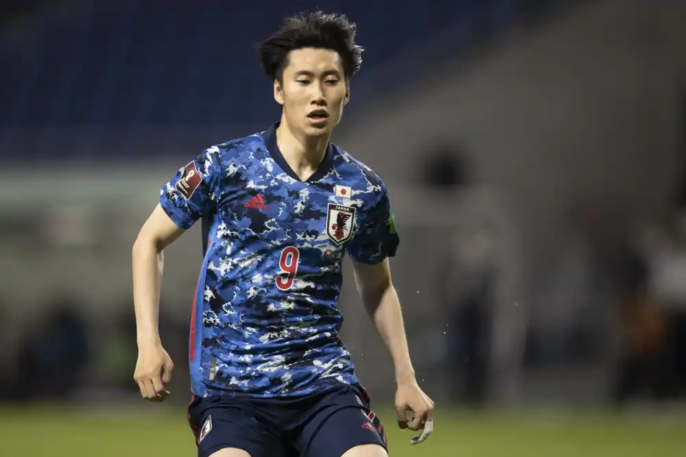World Cup Daichi Kamada trong màu áo đội tuyển quốc gia Nhật Bản