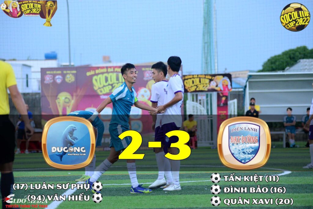 Giải bóng đá phủi tỉnh Kiên Giang Socolive Cup - Dugong FC Vs Đạt Đường FC