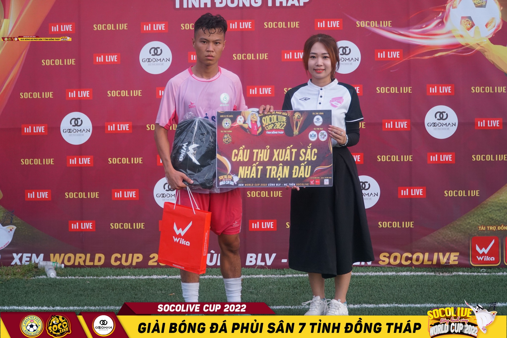 Trí Nguyên - Dr. Duy Sân Cỏ Sport xuất sắc nhất trận Vòng 3 Giải bóng đá Đồng Tháp Socolive Cup 2022
