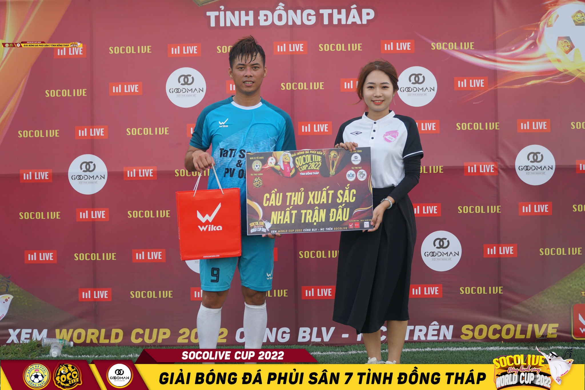 Quang Vinh - CĐT Đồng Tháp xuất sắc nhất Vòng 3 Giải bóng đá Đồng Tháp Socolive Cup 2022