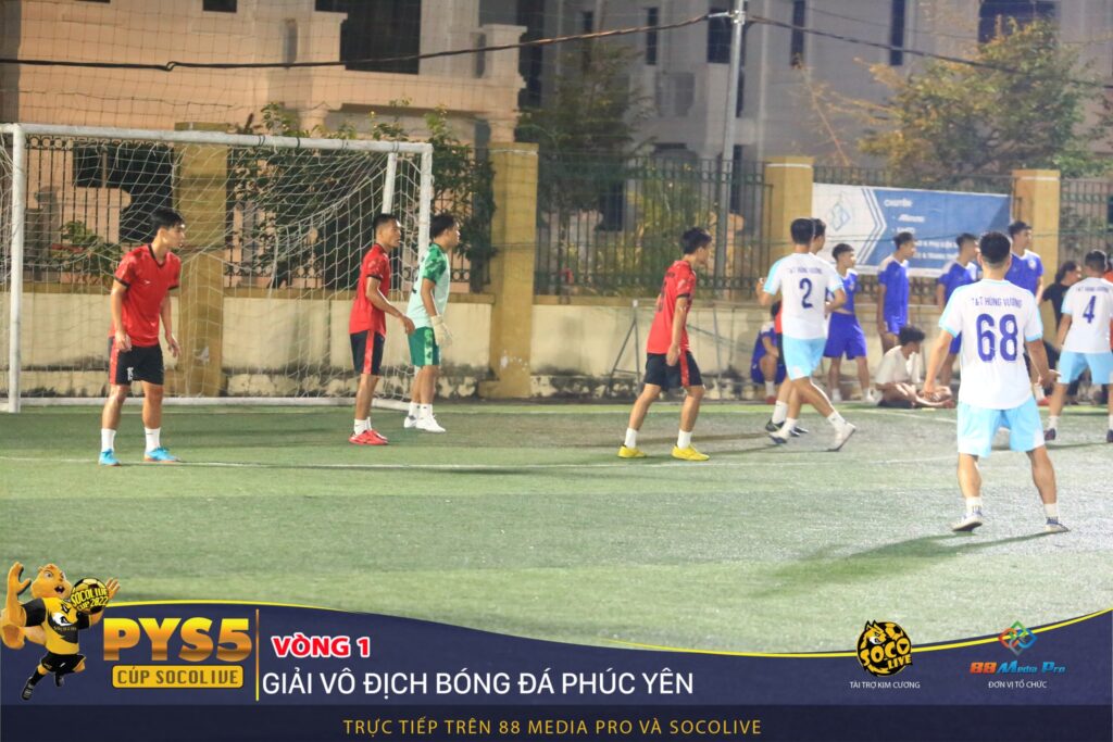 Phủi Quán FC và T&T Hùng Vương FC tại Vòng 1 Bảng C Giải Bóng Đá Phúc Yên Socolive Cup PYS5