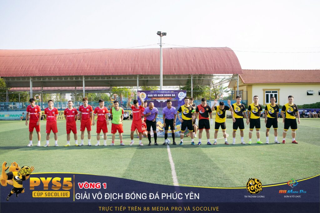 Thịnh Kỷ FC và 9X Tam Quan FC tại Vòng 1 Bảng A Giải Bóng Đá Phúc Yên Socolive Cup PYS5