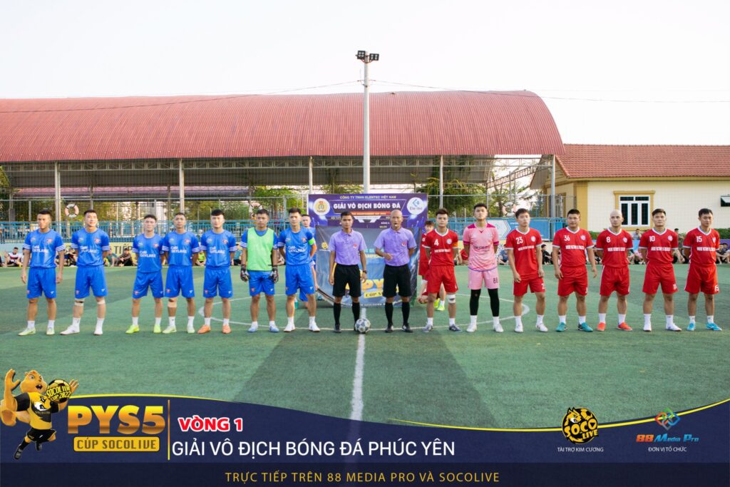 Ngọc Hà FC và Sông Hồng FC tại Vòng 1 Bảng B Giải Bóng Đá Phúc Yên Socolive Cup PYS5
