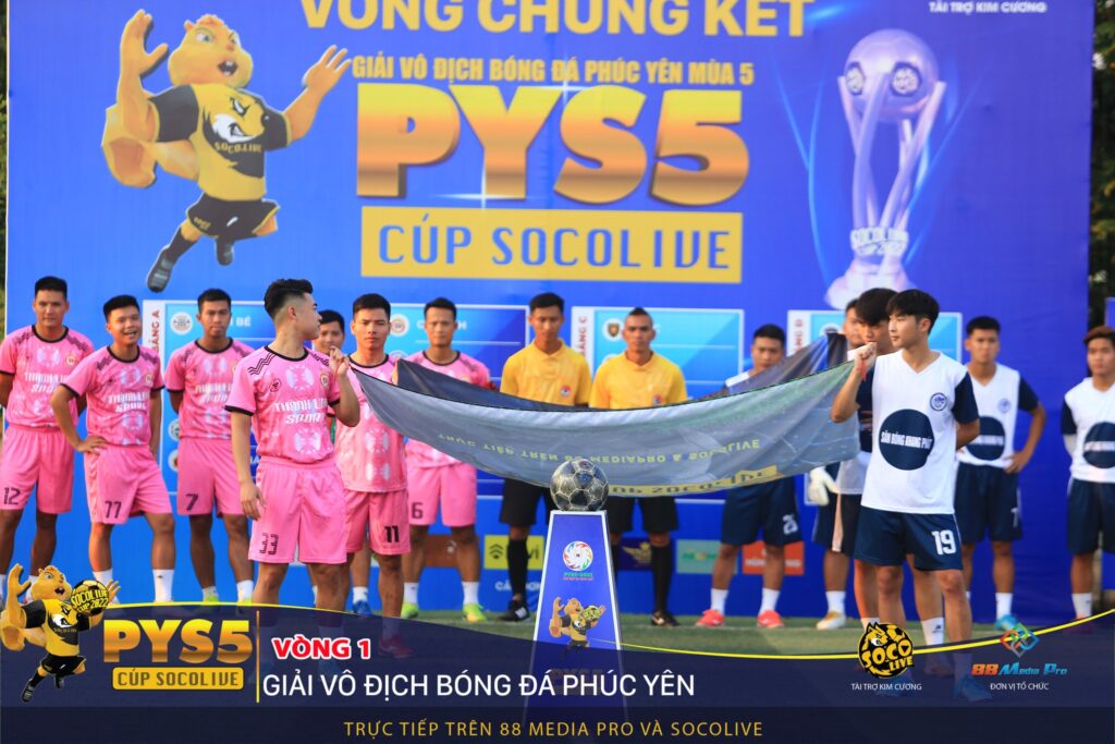 Gia Vinh FC và Xuân Hoà FC tại Vòng 1 Bảng B Giải Bóng Đá Phúc Yên Socolive Cup PYS5
