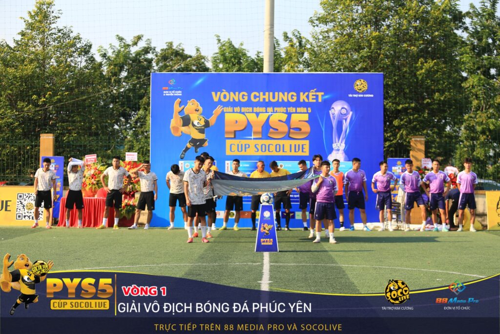 Team Bé FC và Chicken FC tại Vòng 1 Bảng A Giải Bóng Đá Phúc Yên Socolive Cup PYS5