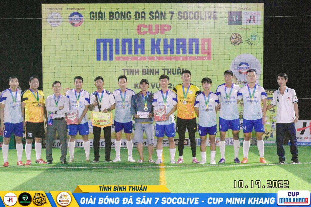Á Quân Giải Bóng Đá Bình Thuận Sân 7 Socolive Cup Minh Khang 2022 Khu vực 2 - Cafe Home FC