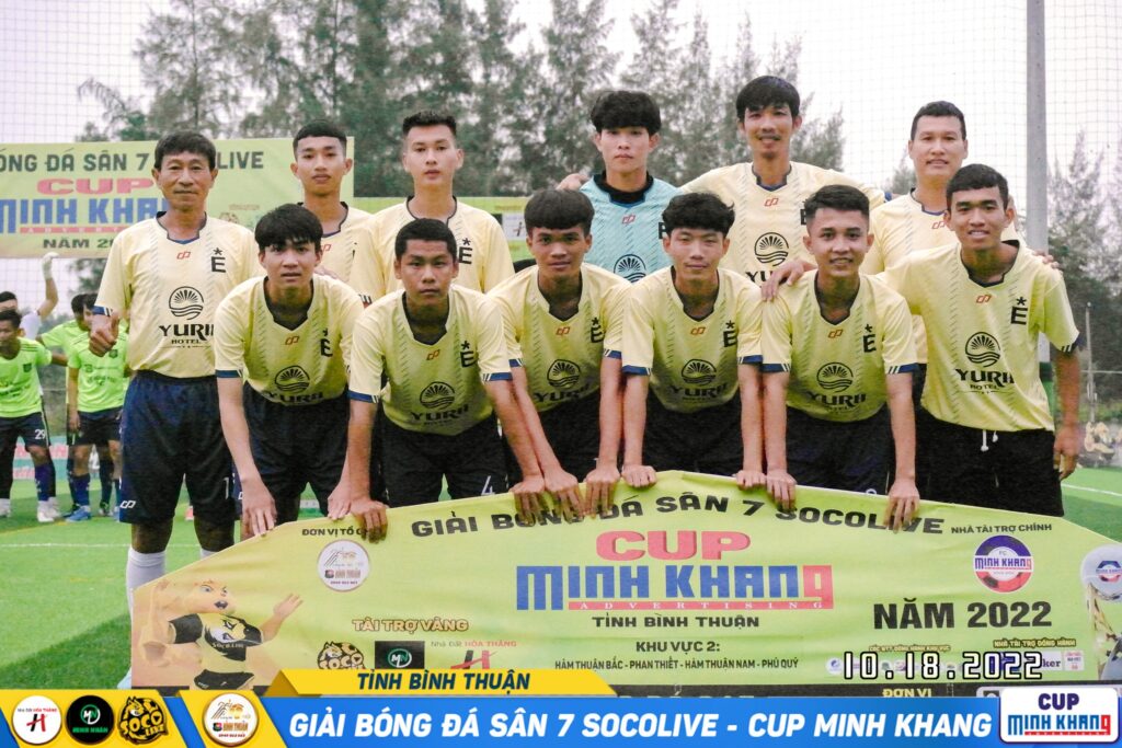 Đội hình thi đấu Yurii Hotel FC tại Giải Bóng Đá Bình Thuận Socolive Cup Minh Khang 2022
