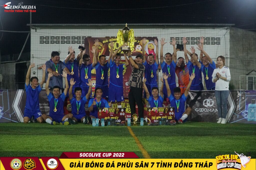 Bảo Hiểm Xuân Thành FC trở thành Vô Địch Giải bóng đá Sân 7 Socolive Cup Đồng Tháp 2022