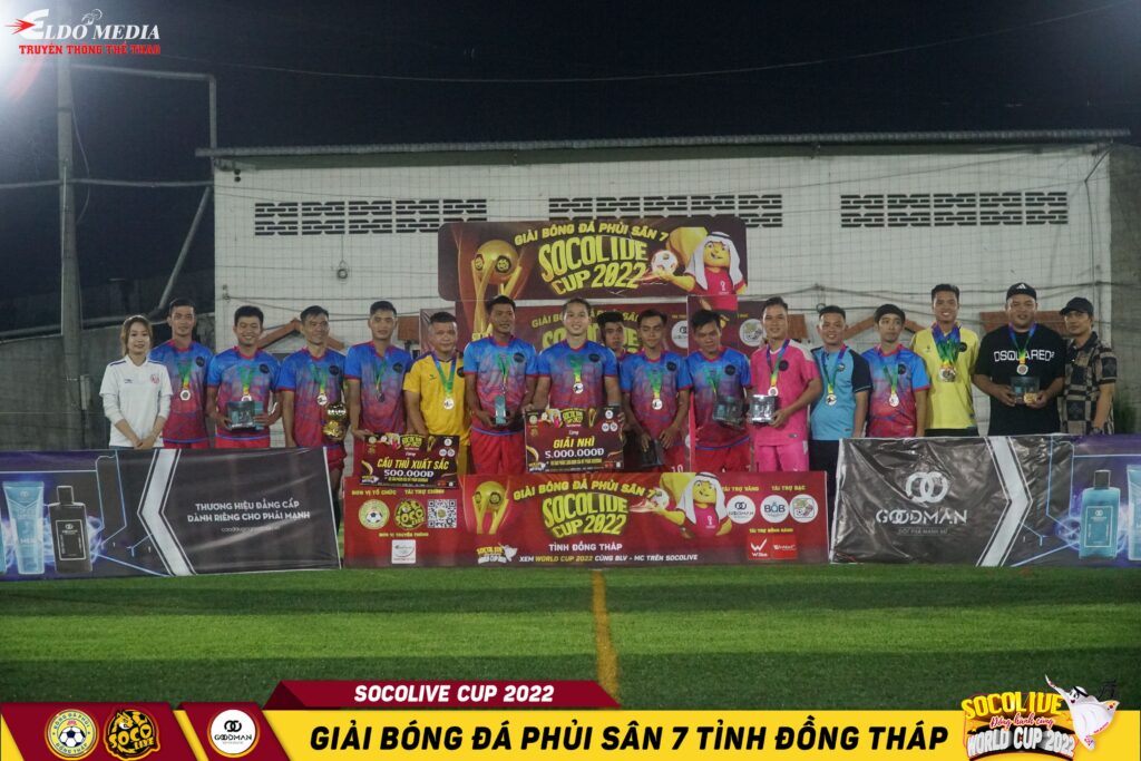 HINA FC - Á Quân Giải bóng đá Sân 7 Socolive Cup Đồng Tháp 2022.