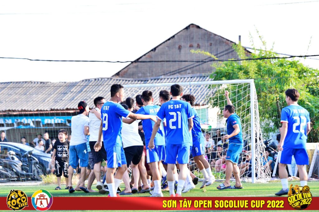 Hình ảnh T&T FC tại Bán Kết 1 Giải bóng đá Sơn Tây Open Socolive Cup 2022