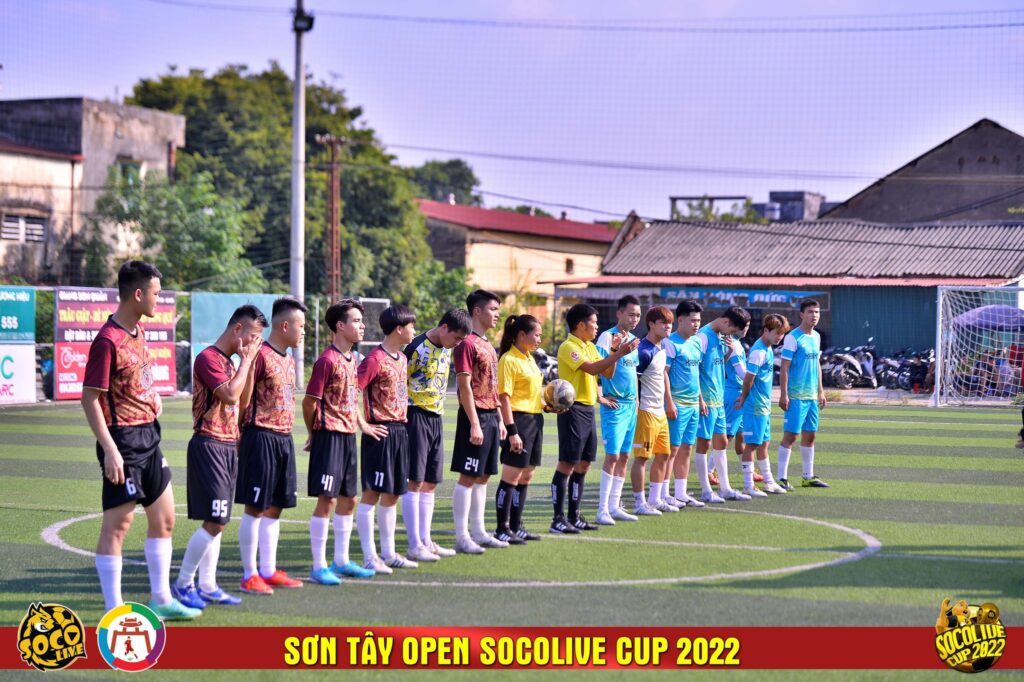 Tranh Huy chương đồng PKK FC và Lại Thượng FC tại Giải bóng đá Sơn Tây Open Socolive Cup 2022