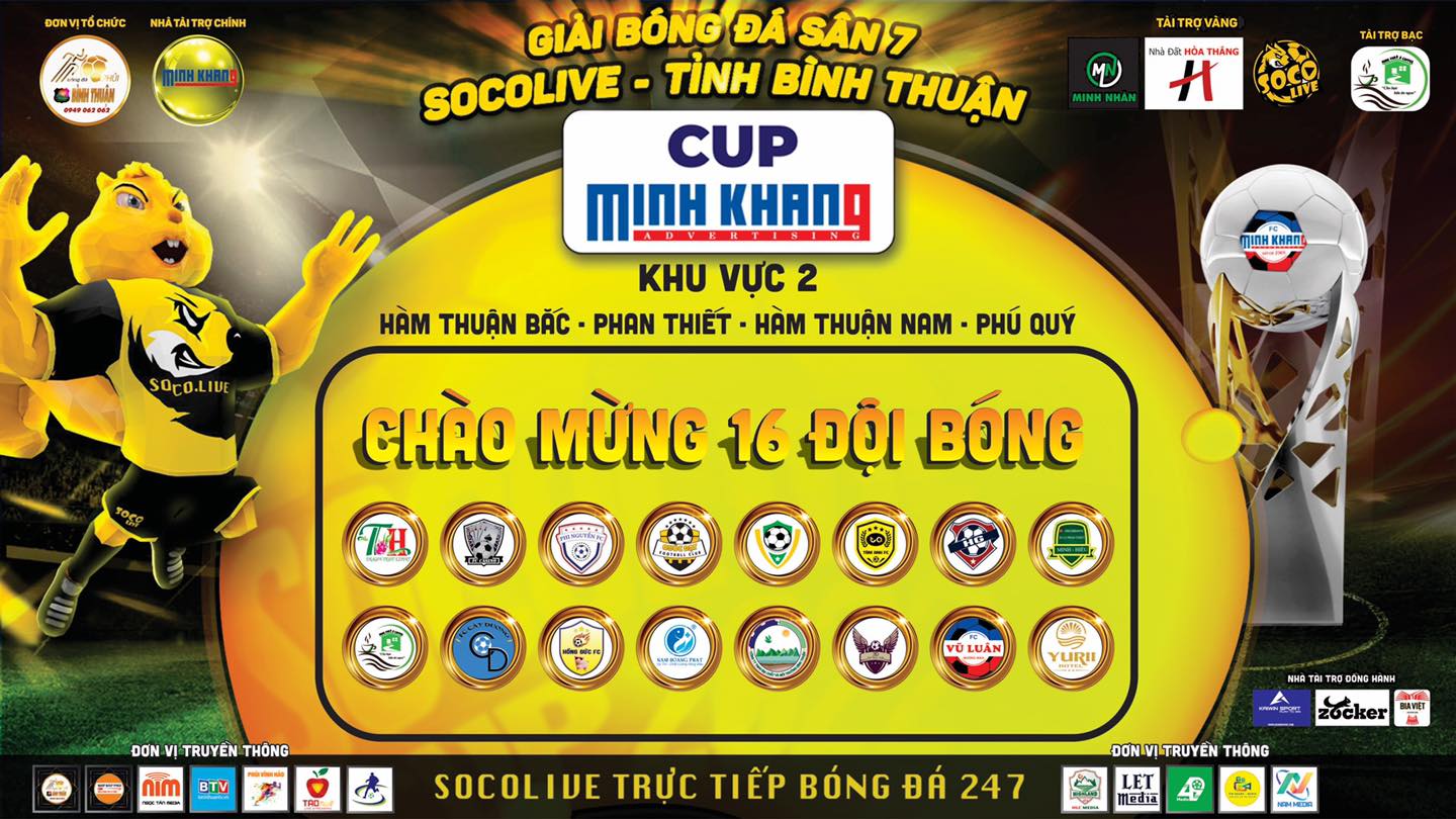 Khu vực 2 Giải Bóng Đá Sân 7 Socolive Bình Thuận Cup Minh Khang 2022 