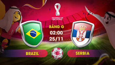 Link Xem Trực Tiếp Brazil vs Serbia 02h00 ngày 25/11