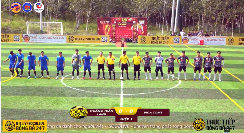  Hoàng Tuấn Land FC vs Bida Tom's FC tại Giải Phủi Bình Phước Socolive Cup 2022