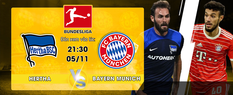 Link Xem Trực Tiếp Hertha BSC Berlin vs Bayern Munich 21h30 ngày 05/11 -socolive 