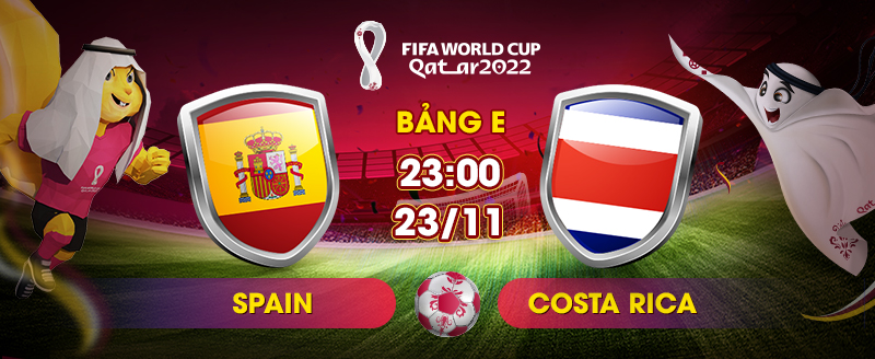 Link Xem Trực Tiếp Tây Ban Nha vs Costa Rica 23h00 ngày 23/11 - socolive 
