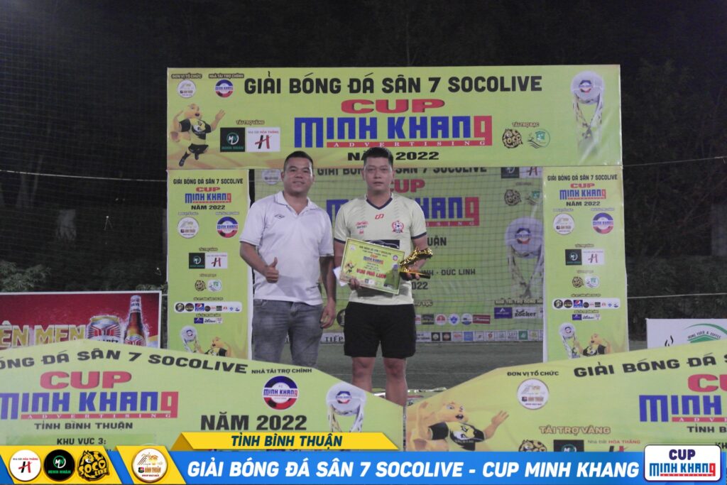 Vua Phá Lưới Khu vực 3 Giải Bóng đá Sân 7 Socolive Cup Minh Khang Bình Thuận