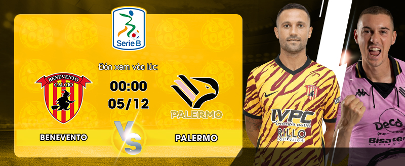 Link Xem Trực Tiếp Benevento vs Palermo 00h00 ngày 05/12 - socolive 