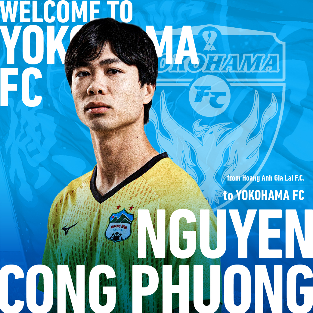 Yokohama FC đã chính thức công bố xác nhận chiêu mộ tiền đạo Công Phượng của Việt Nam