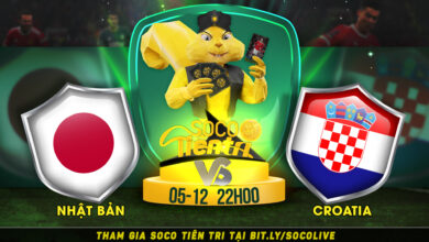 Soco Tiên Tri: Nhật Bản vs Croatia vào lúc 22h00 Thứ 2 ngày 05.12.2022