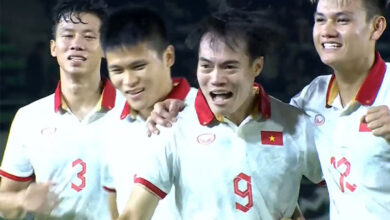 Văn Toàn ghi bàn thắng vào lưới ĐT Lào tạo sự cách biệt lớn cho Việt Nam