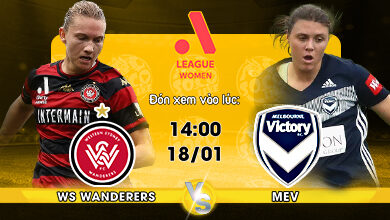 Link Xem Trực Tiếp bóng đá Nữ WS Wanderers vs Nữ Melbourne Victory 14h00 ngày 18/01