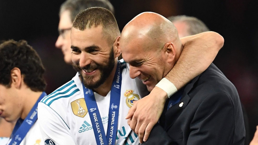 Hai thầy trò Benzema và Zidane đã có một quá khứ đỉnh cao
