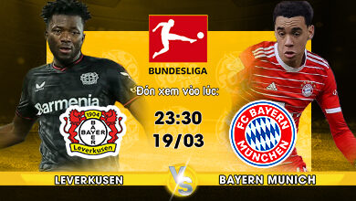 Link xem trực tiếp Bayer Leverkusen vs Bayern Munich 23h30 ngày 19/03
