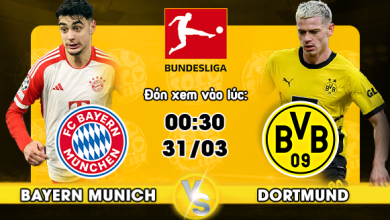 Link xem trực tiếp Bayern Munich vs Borussia Dortmund