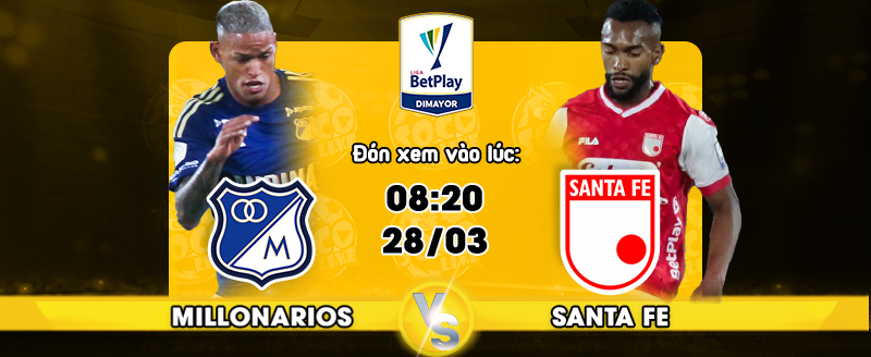Link xem trực tiếp Millonarios vs Independiente Santa Fe