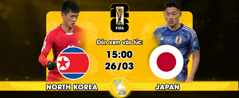 Link xem trực tiếp Triều Tiên vs Nhật Bản