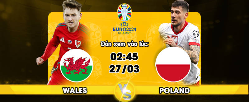 Link xem trực tiếp Xứ Wales vs Ba Lan