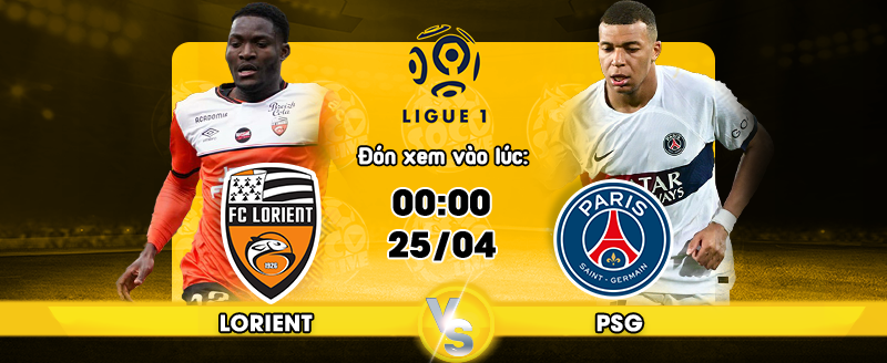 Link xem trực tiếp FC Lorient vs PSG