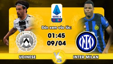 Link xem trực tiếp Udinese vs Inter Milan